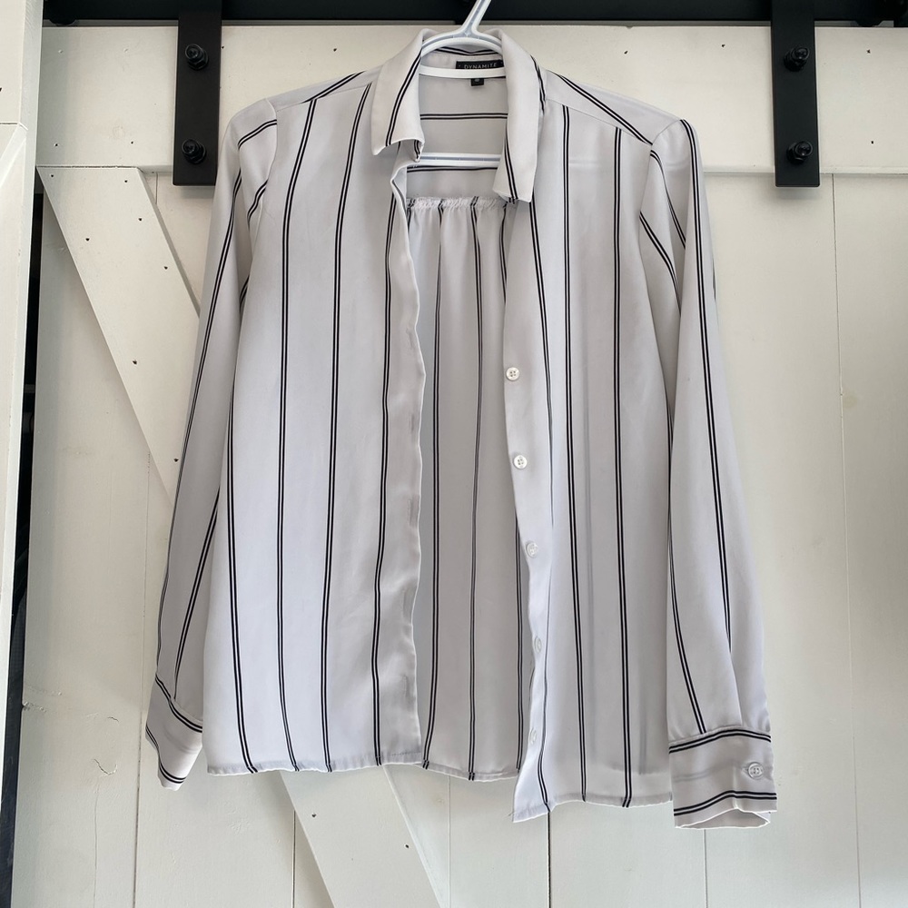 Dynamite Striped Blouse